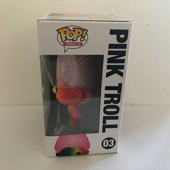 2020 Wondercon Rainbow Troll with Pink Hair Funko Pop Figure #3 - Picture 4 of 9